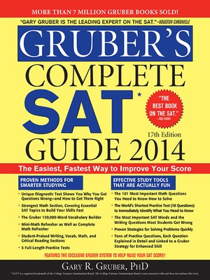 cover image of Gruber's Complete SAT Guide 2014